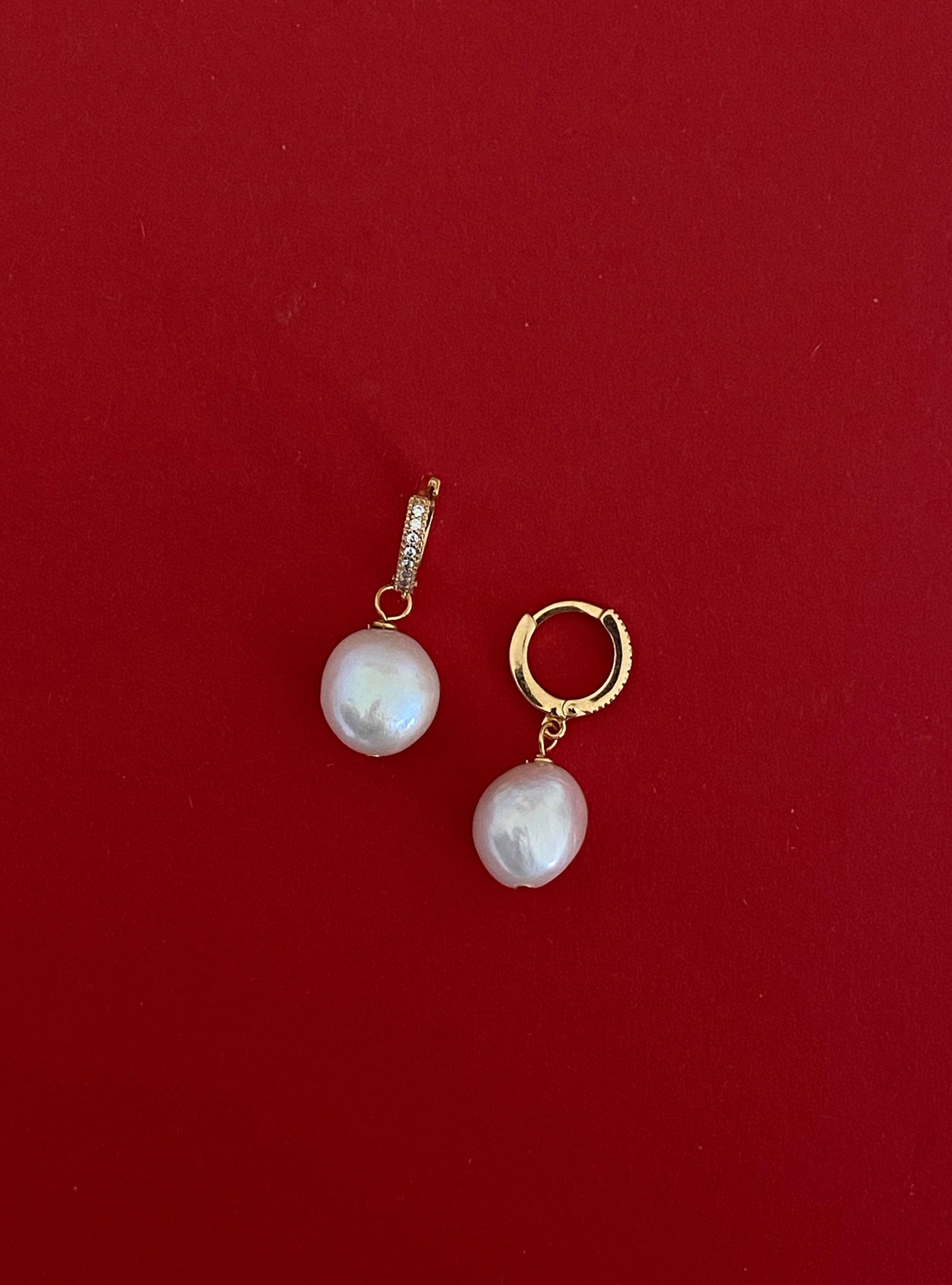 CLASSIC ZIRCONIA | PEARL EARRINGS
