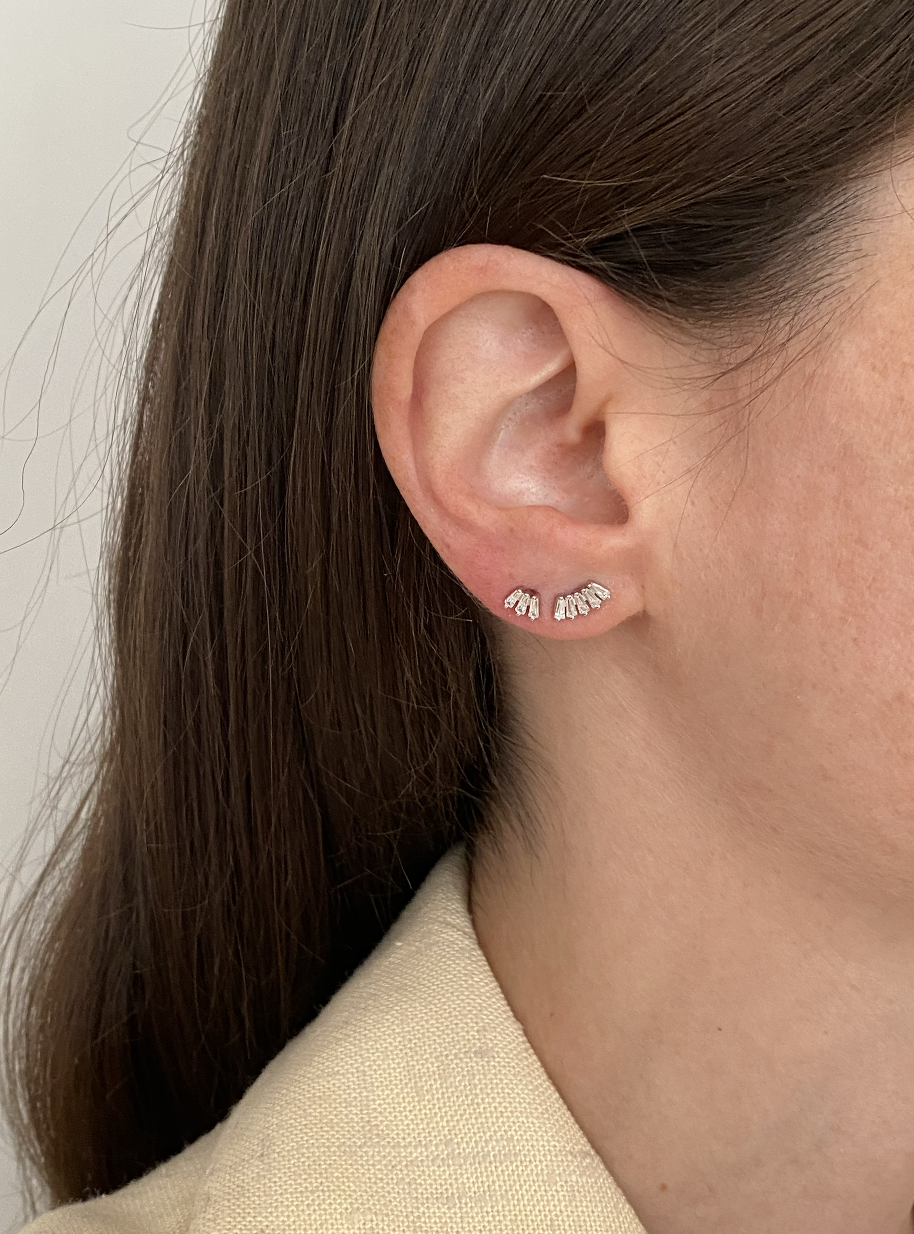 ASYMMETRICAL | ZIRCONIA STUDS